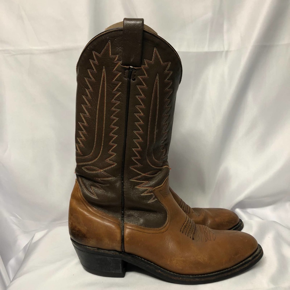 Cowboy boots Steel Toe Oil Resistant 9.5 D Vintage